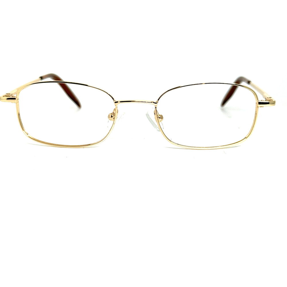 Zenni Eyeglasses Frames 413414 Gold Full Rim H18635‎